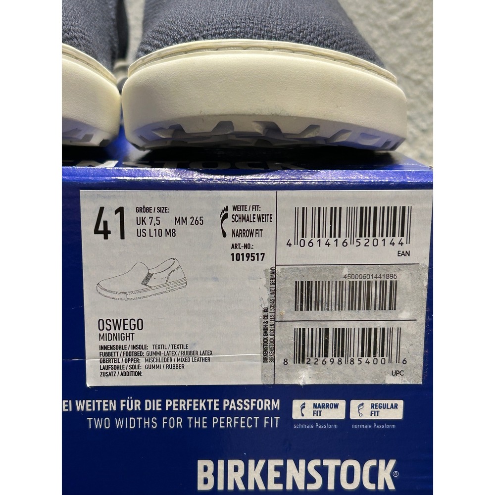 Birkenstock Oswego Textile Midnight Blue Eu 41 Us L10 M8 Womens Mens View 2